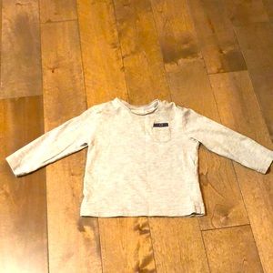 Zara Baby Basic Gray Long-Sleeve Tee - Size 6-9M
